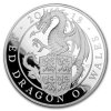 Stříbrná mince Queen´s beasts-Red Dragon - 2018 Silver Proof 5 Oz