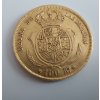 Zlatá mince dublon- 100 real královna Isabela II. 1850-1855