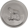Investiční stříbrná mince rok Tygra 1998 1 Oz lunární série I.