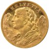 Investiční zlatá mince švýcarský 20 frank-Vrenelli 1912