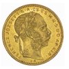 Osmizlatník-dvaceti frank 1890-uherská ražba KB-Fiume