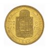 Osmizlatník-dvaceti frank 1890-uherská ražba KB-Fiume