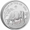 Stříbrná moderní mince Rok Býka 2021 1 Oz proof