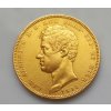 Zlatá mince král Carlo Alberto-Sardinie 100 lira 1834