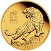 Zlatá mince rok tygra 2022-1/10 Oz proof-lunární série III.