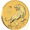 Zlatá mince rok tygra 2022-1 Oz -lunární série III.