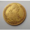 Zlatá mince 2 escudo Carlos IV. 1790