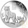 Stříbrná mince rok tygra 2022-1 Oz proof-lunární série III.