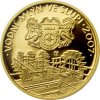 Zlatá mince 2500 Kč Vodní mlýn ve Slupi 2007-proof