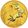 Zlatá mince rok Králíka 2023-1/20 Oz -lunární série III.