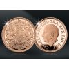 zlatá mince britský čtvrt Sovereign Charles III. 2022