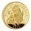 Zlatá mince Bull of Clarence 2023-heraldická série proof 1 Oz