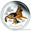 5870 investicni stribrna mince rok psa 2018 lunarni serie ii proof kolor 1 oz