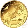 investiční zlatá mince somálský slon 2023-African Wildlife 1/4 Oz