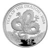 Stříbrná mince 5 Oz proof-Rok draka 2024-lunární série UK