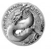 Stříbrná mince lunární rok draka 1 Oz proof-2023-Francie