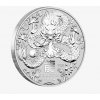 Investiční stříbrná mince rok draka 2024- 2 Oz -lunární série III.