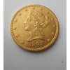zlatá mince americký liberty Eagle 10 USD-1907