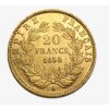 Zlatý francouzský 20 frank-Napoleon III.