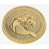 Investiční zlatá mince Britský lev a americký orel 2024- 1 Oz