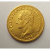 Zlatá mince 20 lira Carlo Felix-Sardinie 1828