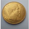 Francouzský zlatý padesátifrank Napoleon III. 1855