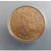 zlatý americký 1 dollar-Liberty 1853-MS62