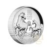 Stříbrná mince Rok koně 2026-1 Oz proof-lunární série III.-vysoký reliéf