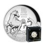 Stříbrná mince Rok koně 2026-1 Oz proof-lunární série III.-vysoký reliéf