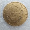 Zlatý francouzský 10 frank-Napoleon III. 1858