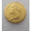 Zlatý francouzský 20 frank Napoleon I. imperátor-vavřín-1811
