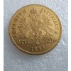 Osmizlatník-dvaceti frank -8 gulden 1883-rakouská ražba -vzácný ročník