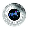Stříbrná mince rok Koně s opálem 2026-1 Oz
