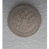 stříbrná ruská 50 kopějka Mikuláš II. 1896