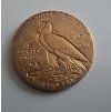 zlatá mince half Eagle indiánský náčelník 1910-5USD