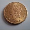 zlatá mince americký double Eagle Liberty-1898-20 USD