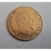 Zlatý francouzský 5 frank-Napoleon III. 1859 BB
