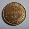 Zlatá finská 10 marka 1878