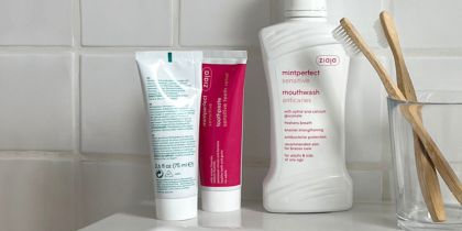 Zdravé zuby a dásně s řadou Mintperfect