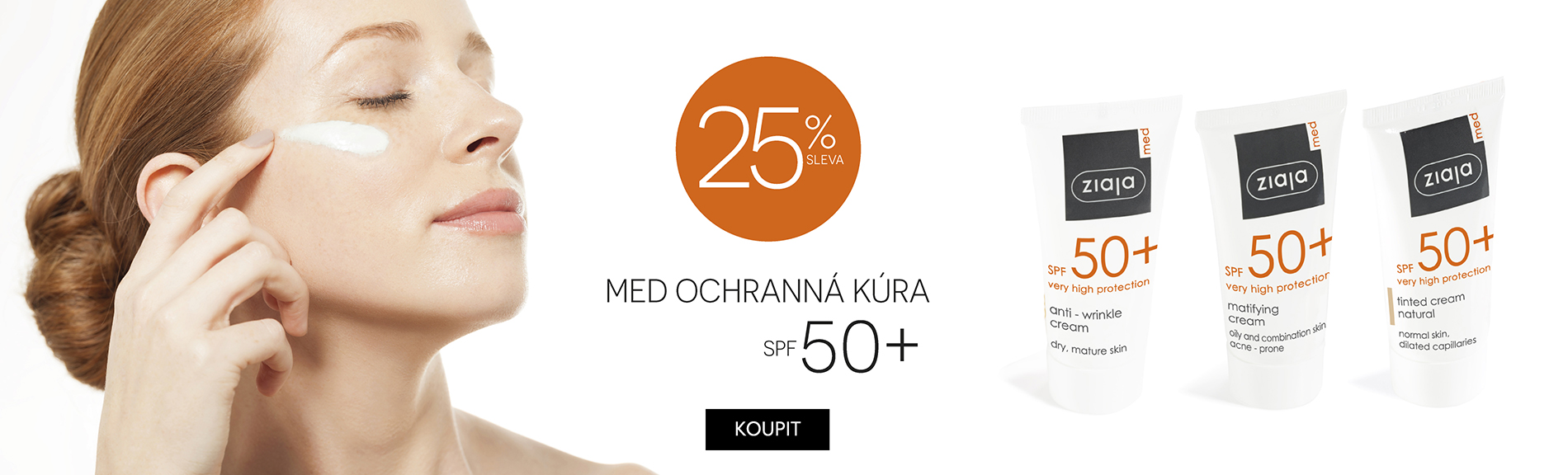 25% med spf 50+
