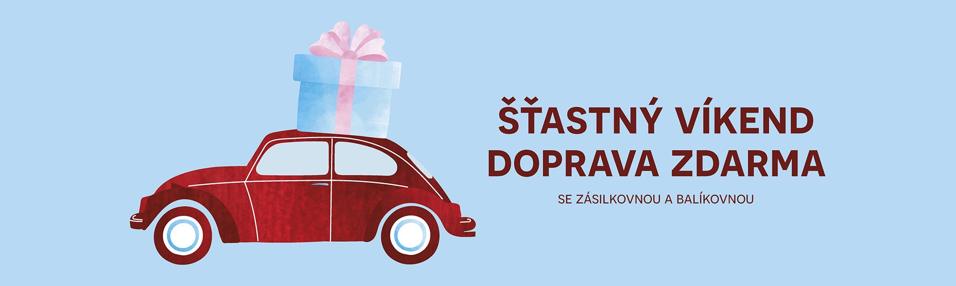 Šťastný víkend - doprava zdarma