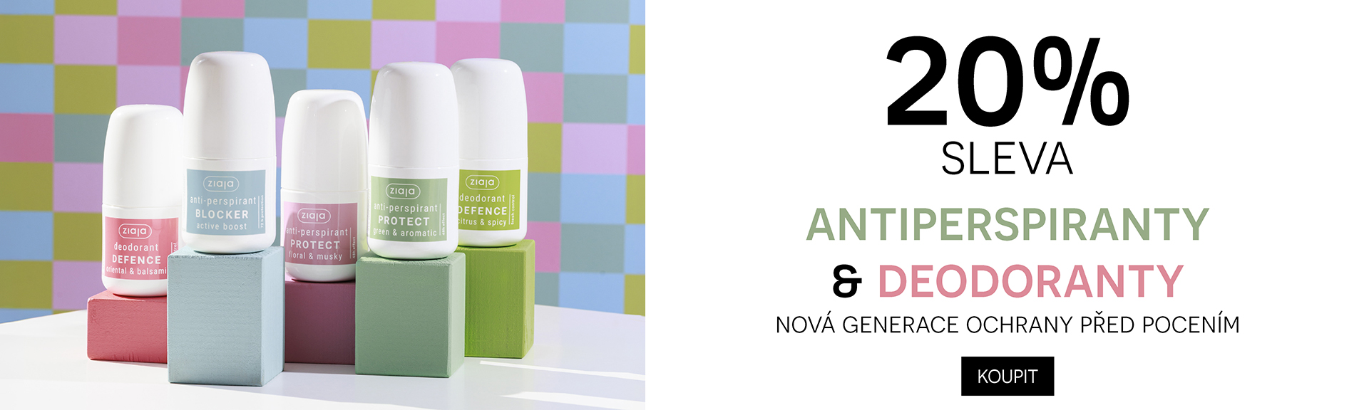 20% nové antiperspiranty