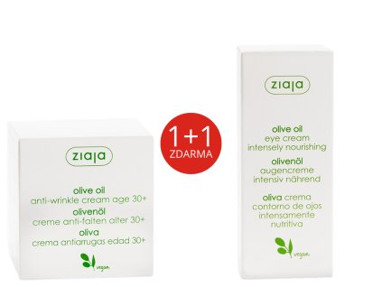 sada olivový olej krém proti vráskám 50ml + krém pod oči 15ml