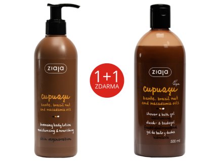 sada cupuacu tělové mléko bronzující 300ml + gel do sprchy a koupele 500ml