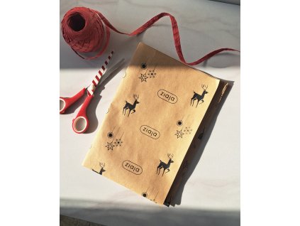 balicí papír  vánoční eko