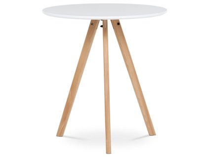 Jídelní stůl 70x70cm, mdf DT-320 WT (Barva Bílá)