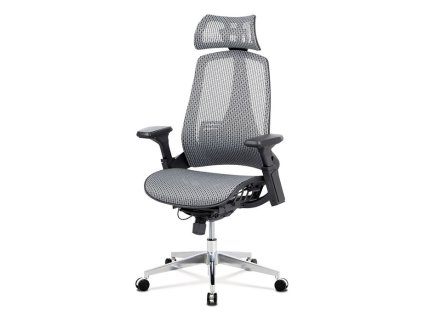 Kancelářská židle LANZIA - síťovina, šedá (Barva Šedá)
