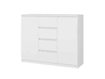 Komoda Malvína 2D4S 120 bílá