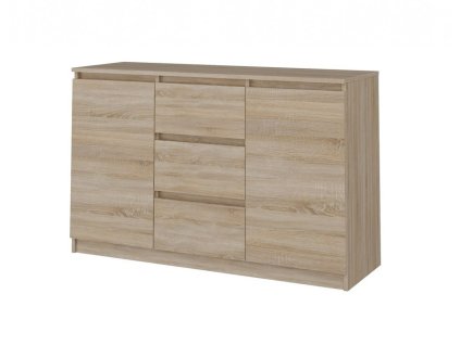 Komoda Malvína 2D3S 120 dub sonoma