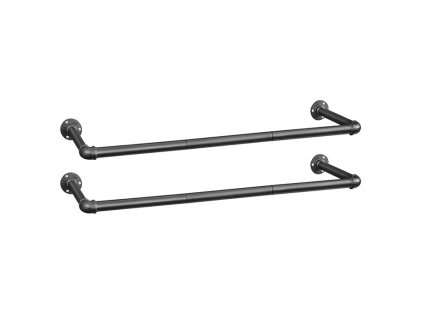 Věšák, kov, černá, AUV-E1067 BK (Barva Černá)